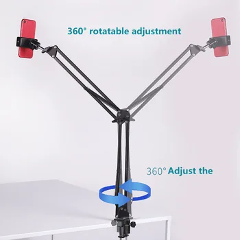 

360 Adjustable Bed Tablet Holder For 3.5 To 10.6 Inches Mobile Phone Tablet Lazy Bed Desktop Tablet Holder For IPad Mini