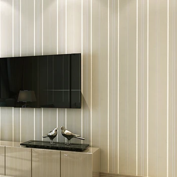 

WELLYU Fresh high - end modern simple classic wild 3D Stereo Striped Strip living room bedroom wallpaper background wallpaper