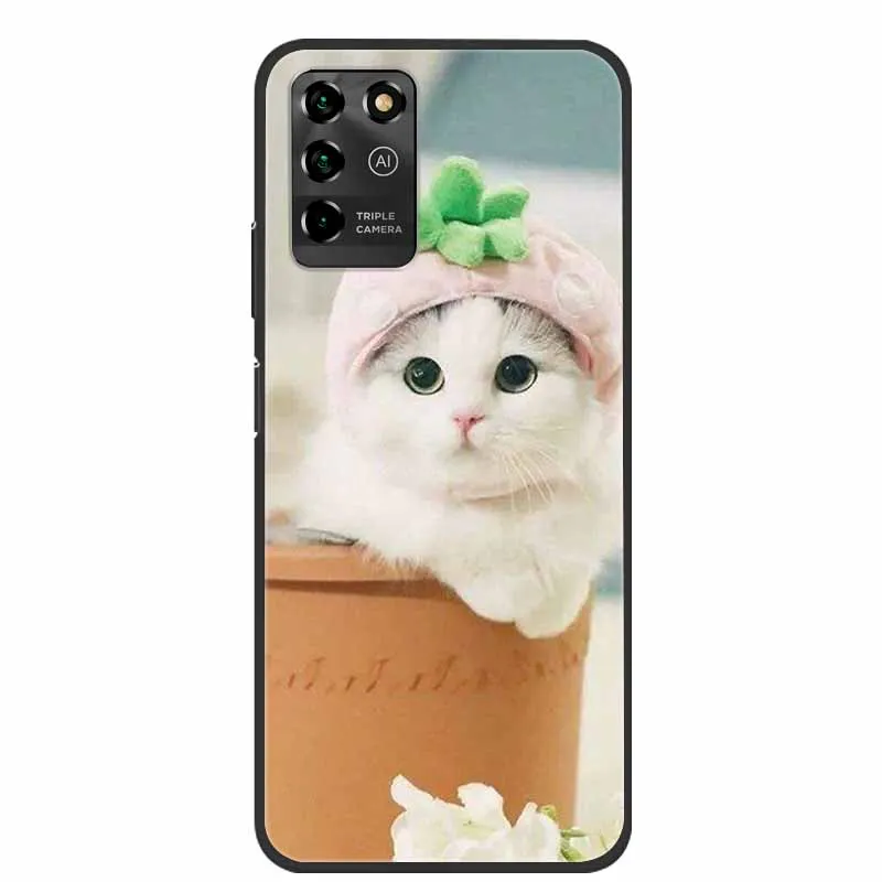 Luxury Bumper Silicone TPU Soft Phone Case with Cute Cat Design - Shockproof Coque