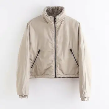 

Woah 2019 Fhd90-a145 European and American fashionable fleece coat