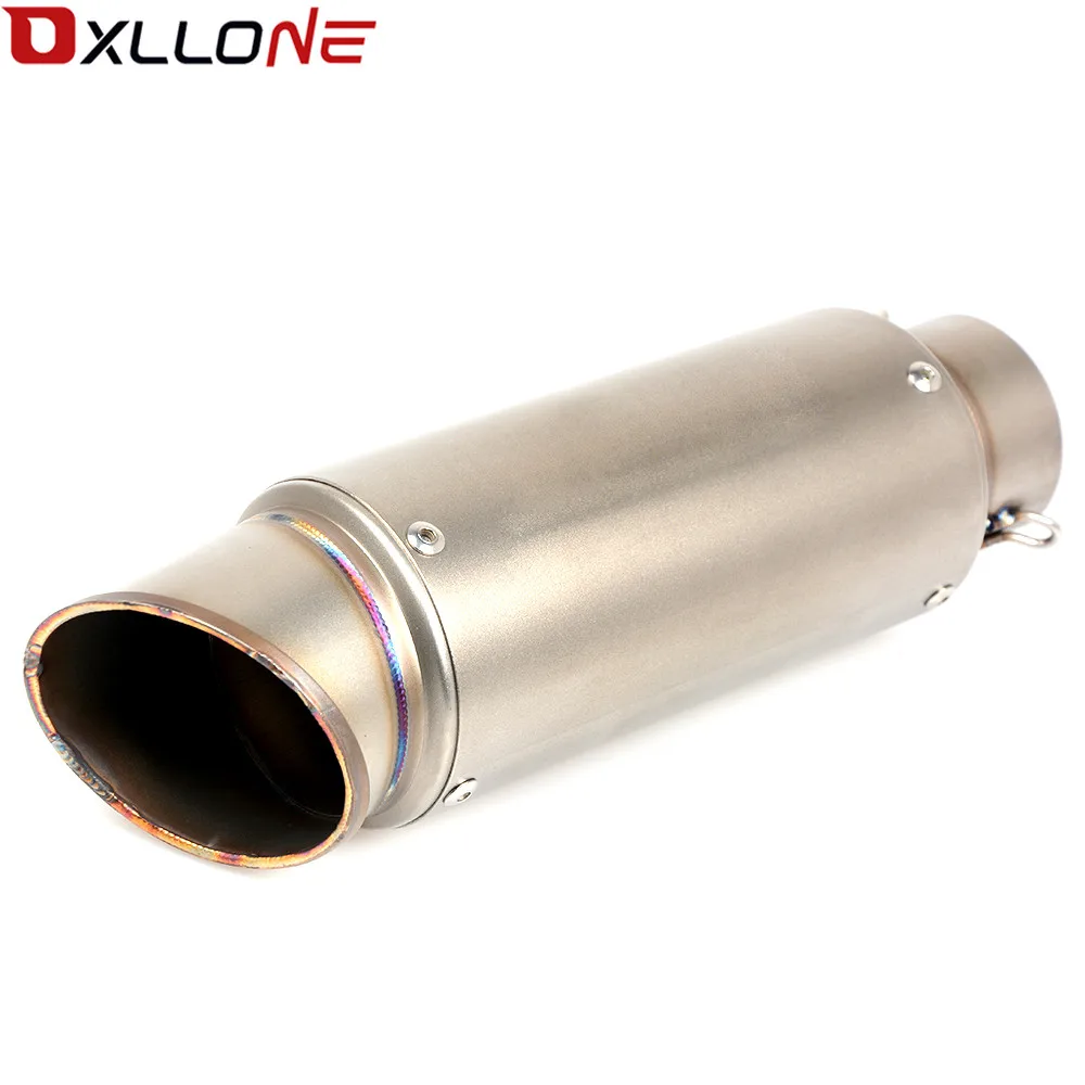 

35-51/61mm Universal Motorcycle Slotted/not Slotted Exhaust For Honda cb650f nc750x ATV Dirt Pit Bike Akrapovic Escape Moto