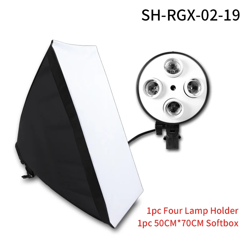 Number 3 Product 20 Вт Профессиональная фотография 19,7x27,5 дюйма/50x70 см софтбокс с 4-в-1 E27 держатель лампы для студийного освещения - Цвет: Number 3 Product