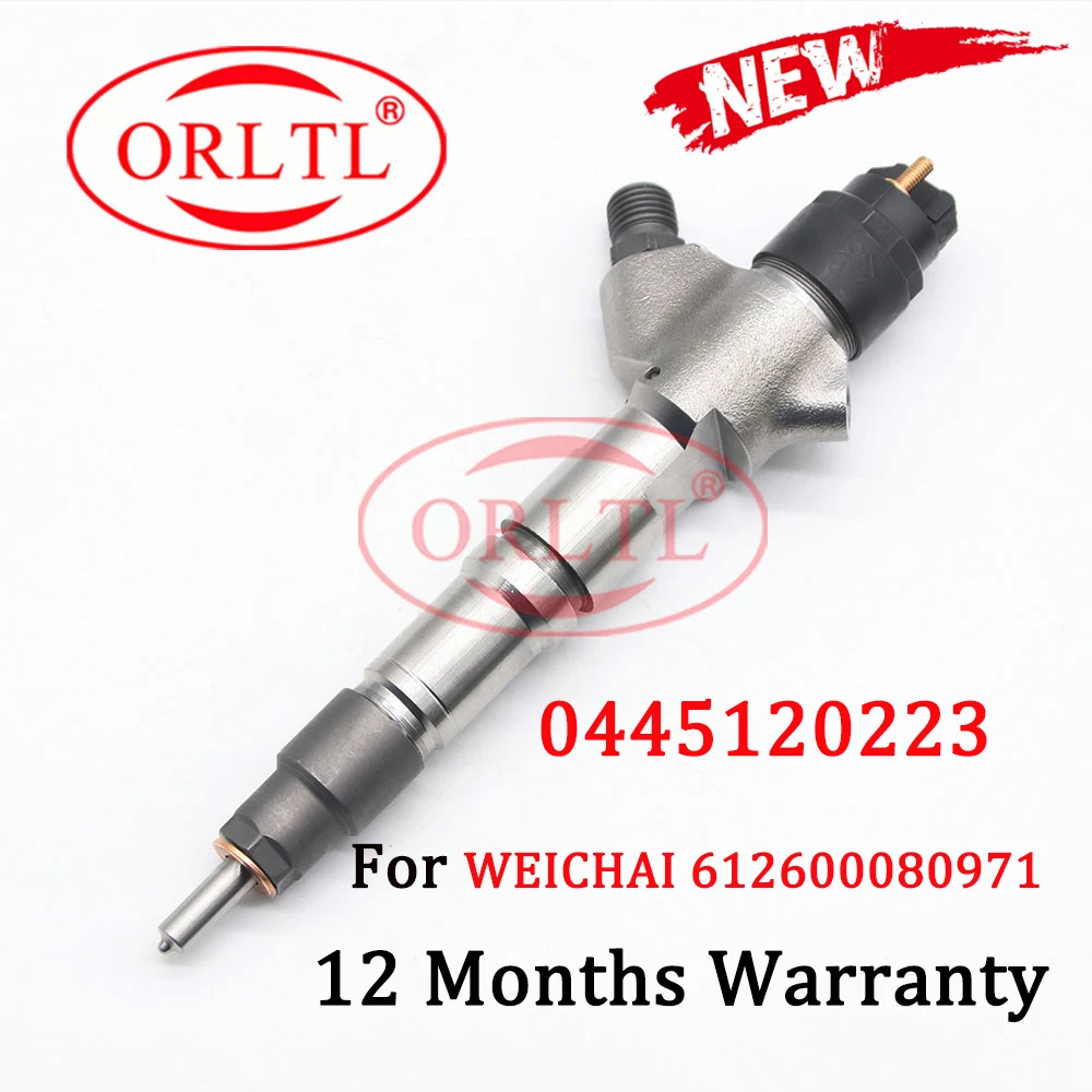 

ORLTL 0445120223 612600080971 Common Rail Fuel Diesel Injector 0 445 120 for Shanqi Delong Foton Sinotruck Weichai WD10