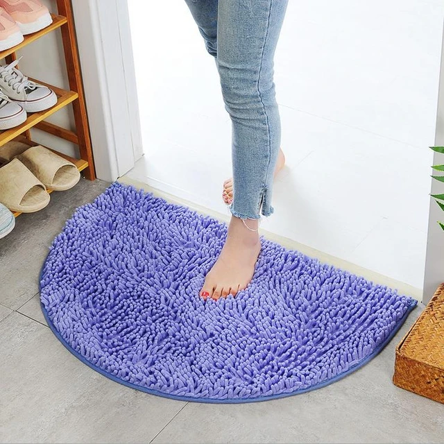 Microfiber Anti-Skid Plain Door mat 40 x 60 cm Set of 2