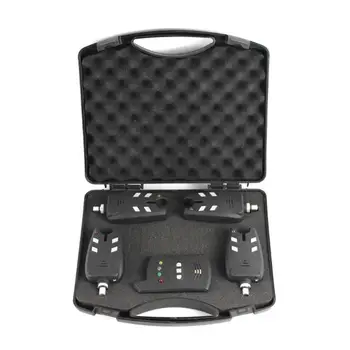 

Durable Bite Alarms Multi-function Wireless LED Fishing Bite Alarms Receiver Set with Storage Case Fishing Tackle