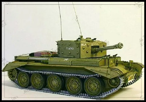 Cromwell круизер Танк 3D бумажная модель DIY Броня стерео ручной работы Рисунок литый