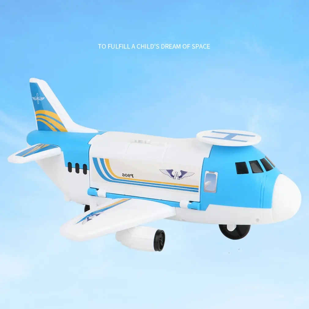 Simulation Track Inertia Children's Toy Aircraft Storage Passenger Plane Ploice Fire Rescue Baby Boy Toy Cars