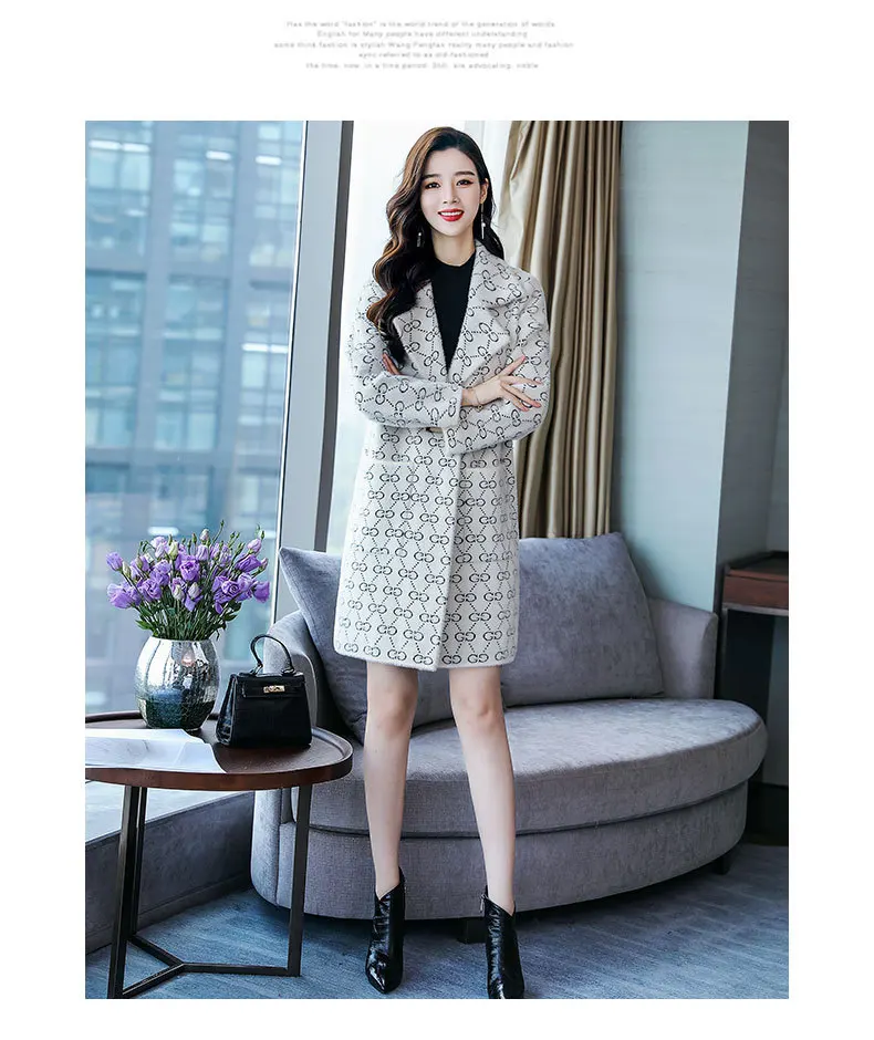 Winter New Ayfs3235 Korean-style Women's Elegant Fashion Woolen Jacket