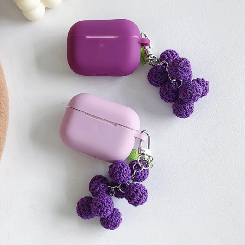 Вязаная подвеска «виноград» беспроводной Bluetooth чехол для наушников для AirPods Pro 3 резиновая гарнитура чехол s защитный чехол для AirPods