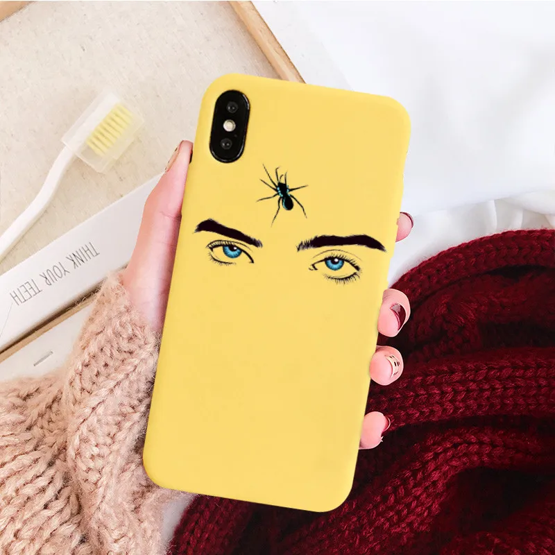 HHSR-20143 Billie Eilish логотип Rainbow Blohsh глаза океана чехол для телефона для iPhone XS MAX XR X 7 8 6 6s Plus Мягкая силиконовая задняя крышка Coque Capa - Цвет: HHSR-20143