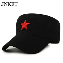 JNKET, красная звезда, вышивка, мужская плоская кепка, для спорта и отдыха, чистый хлопок, кепка, армейская Кепка, для активного отдыха, для альпинизма, кепка, для солдат, парусиновая шапка