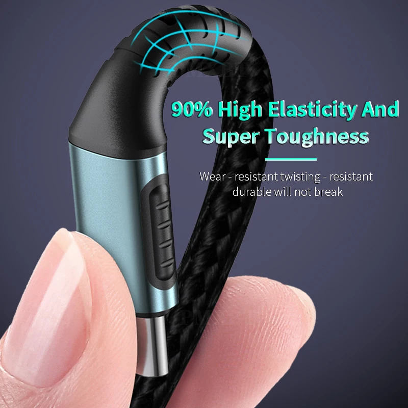 USB C к кабель PD для быстрой зарядки зарядное устройство Huawei P40 P30 P20 Pro Samsung S20 S10 A71 1 м