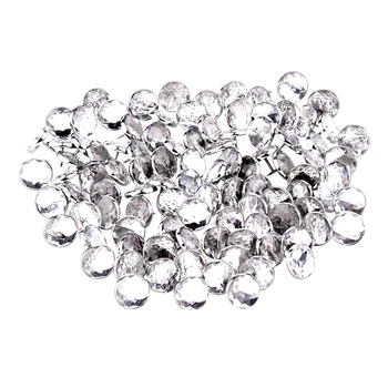 

50x 22mm diamante Acrylic crystal upholstery headboard buttons nail