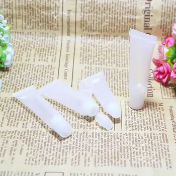 

1/10/20Pcs/Set 8/10/15ml White Empty Lipstick Tube Lip Balm Soft Tube Makeup Squeeze Clear Lipgloss Tube Container Wholesale