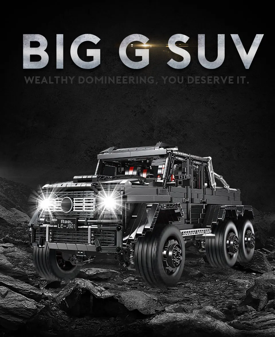 6X6 Land Cruiser Technic G63 SUV автомобиль Benz строительные блоки наборы подарки на день рождения игрушки для детей MOC 3300 шт городской автомобиль