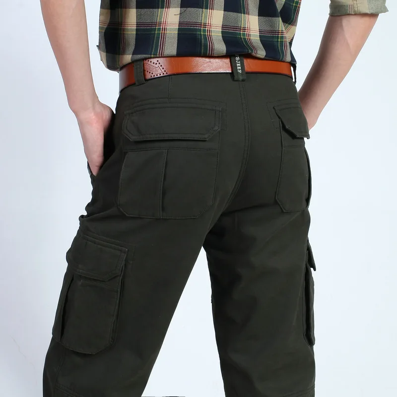 AFS JEEP брендовые осенне-зимние флисовые брюки карго мужские толстые теплые длинные военные брюки размера плюс pantalon hombre тактические брюки