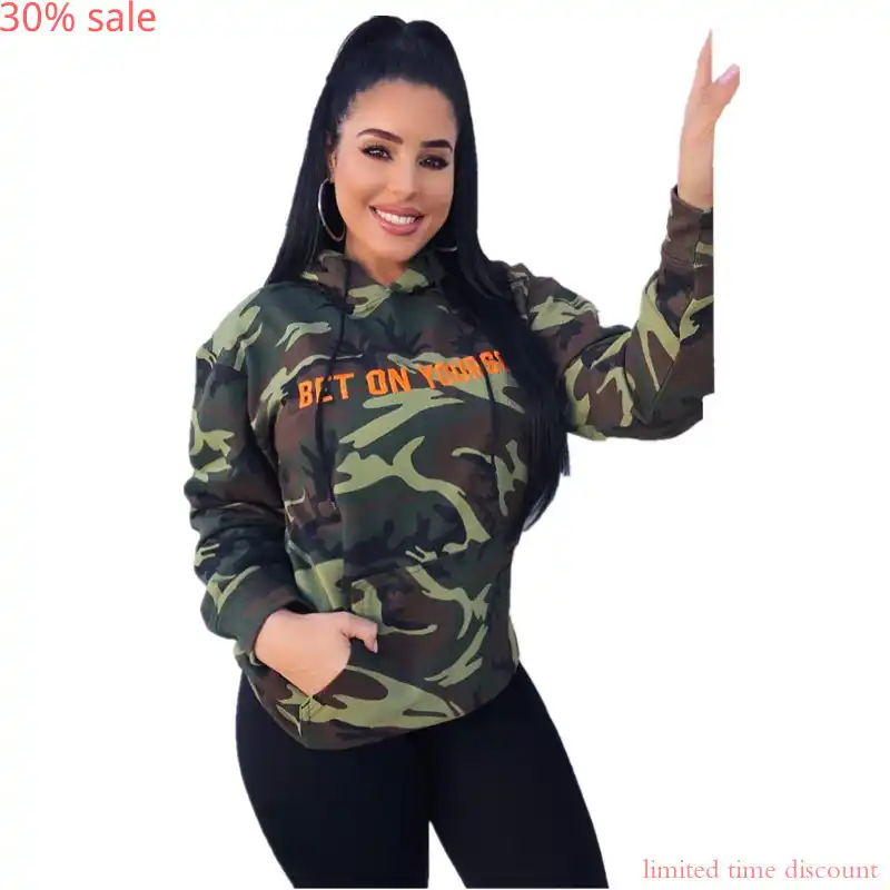 military camo hoodie