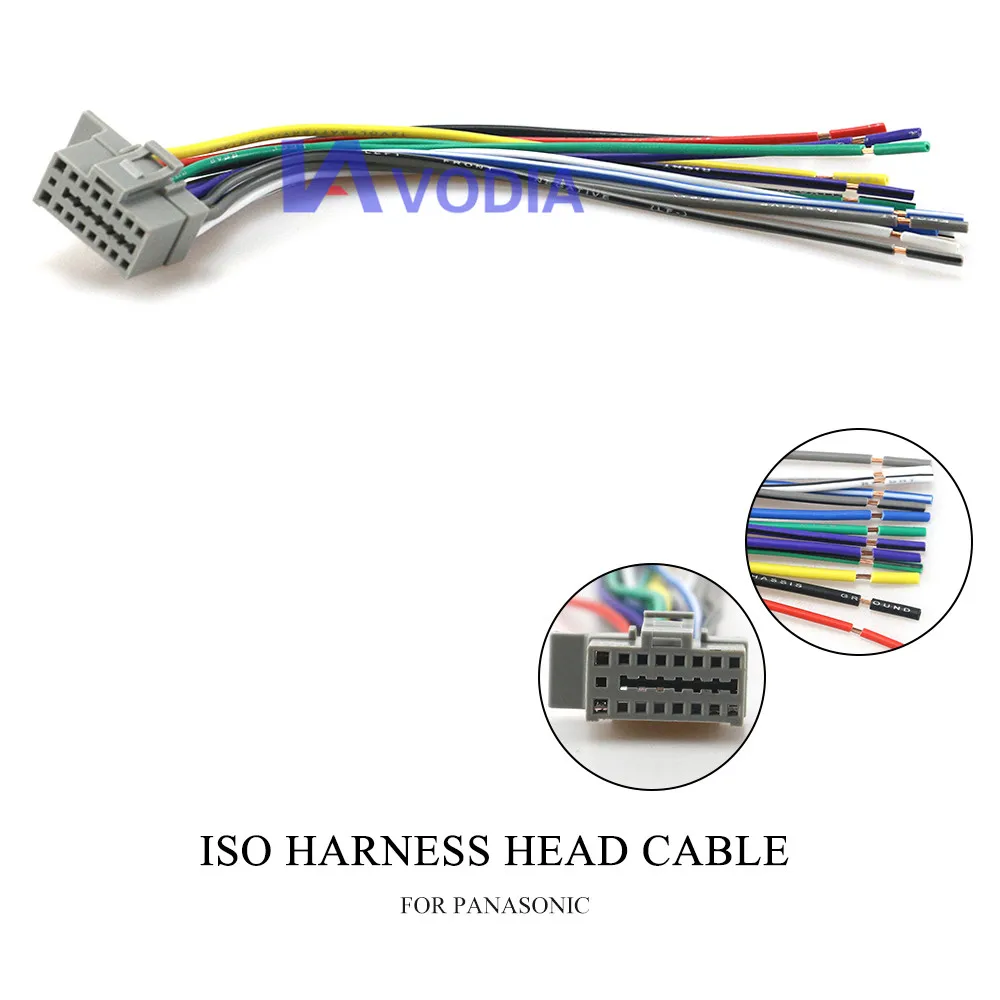 15-005 ISO стандартный жгут для PANASONIC автомобильный аудио Установка(питание и колонки) Жгут адаптер Разъем Автомобильный адаптер штекер