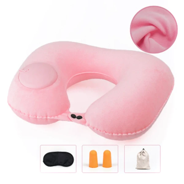 

Inflatable U-shaped Pillows Travel Portable Outdoor Pillow Neckrest Travel Folding Slow Rebound Memory Foam Train Airplane BDF99