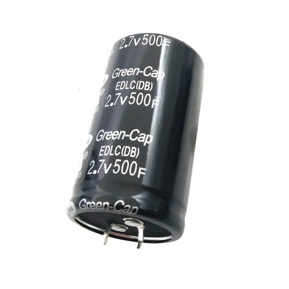 1/2/6/10x Черный 2,7 V фарадный конденсатор с алюминиевой крышкой, 500F 35x60 мм супер 2,7 V 500F конденсатор с алюминиевой крышкой, супер конденсатор с алюминиевой крышкой, 2,7 V 500F ультра конденсатор с алюминиевой крышкой