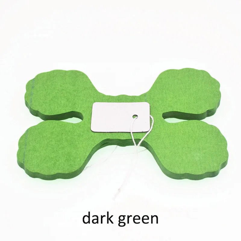 dark green Бумажные гирлянды в форме клевера 3,6 м вечерние украшения для дома красивые бумажные гирлянды свадебные украшения для дома - Цвет: dark green