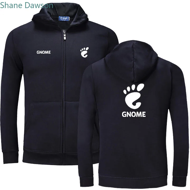 2020New Простая мужская куртка с капюшоном на молнии Gnome, толстовка с капюшоном на молнии, мужская верхняя одежда