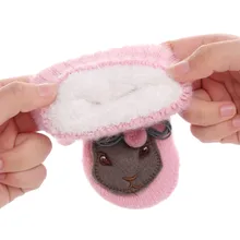 1Pair Cute Kids Girls Cartoon Rabbit Gloves Winter Full Fingers Thicken Warm Gloves Rabbit Hair Wool Mittens New Fashion