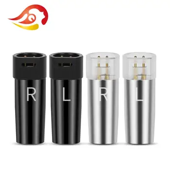 

QYFANG Gold Plated Plug Earphone Pin Audio Jack Aluminum Alloy Shell Metal Adapter Wire Connector For IE8 IE80 IE8I Headphone