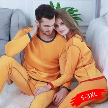 Толстые бархатные зимние комплекты термобелья для женщин/мужской второй кожи зимние теплые кальсоны для влюбленных термобелье 5XL 6XL