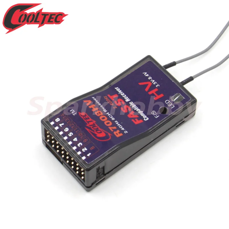 Cooltechnology r7008hv 8-13ch fást compatível receptor futaba 14sg 16sz 18sz 18mz wc sistemas de ar multi modo corona r6fa