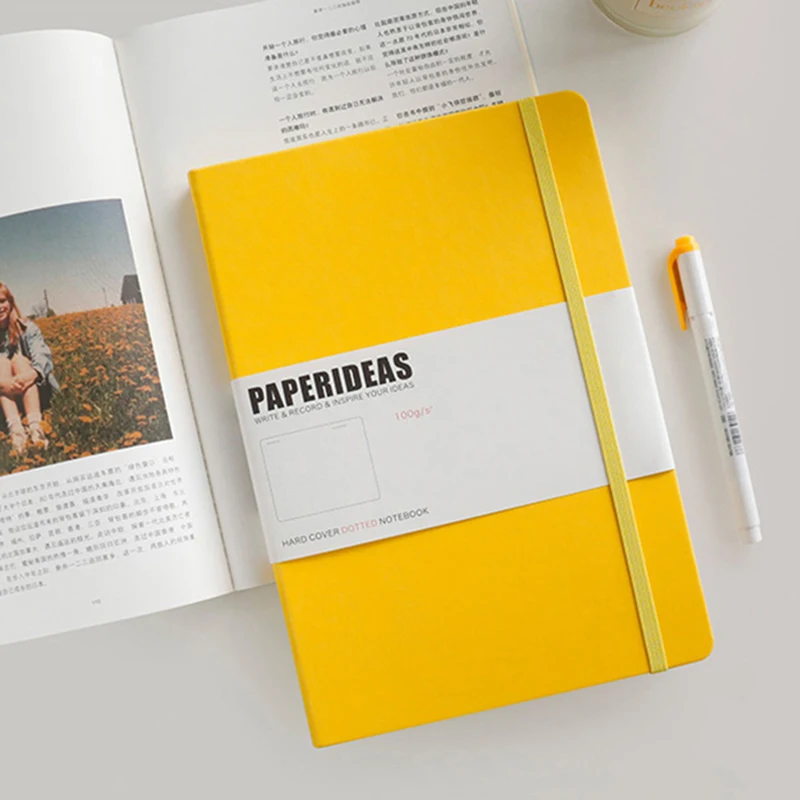 

A5 BANDAGE NOTEBOOK HARDCOVER BULLET JOURNAL ART SKETCHBOOK DOTTED GRID PAGES / RULED / PLAIN 100GSM