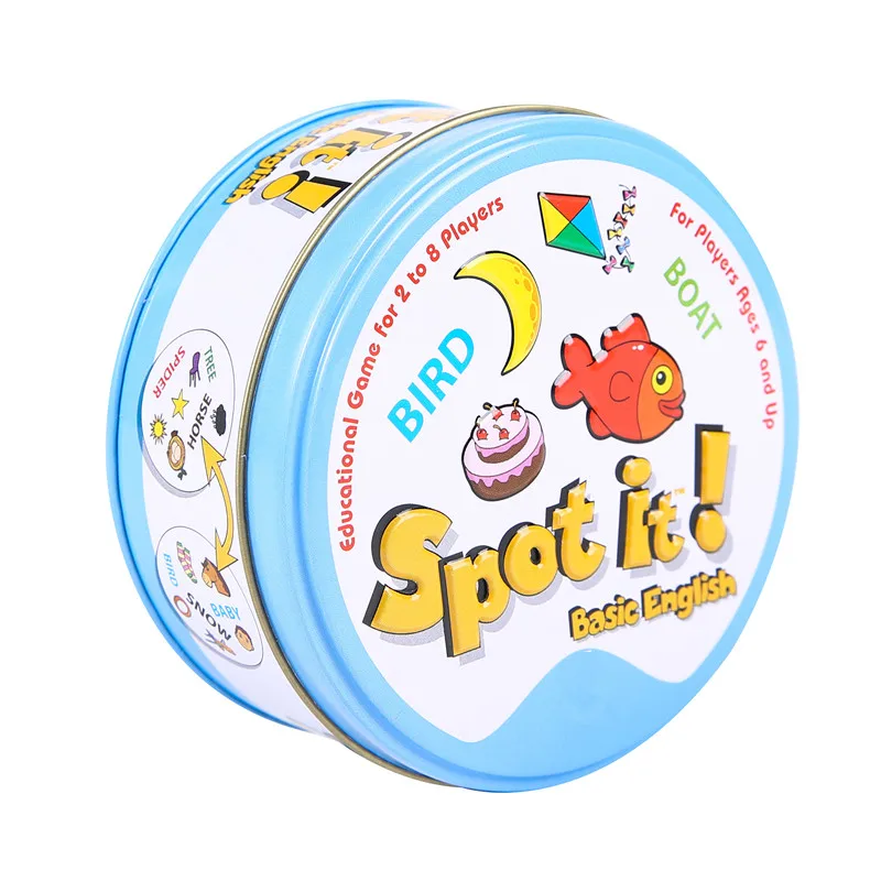 Spot It Animals Кемпинг карта игра it доска с алфавитом игры праздники Dobble на английском