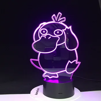 

Psyduck Action 3D illusion LED Figure Night Light Pocket Monster 7 Colors Changing Luminous Model Toys Lamp Kids Birthday Gifts