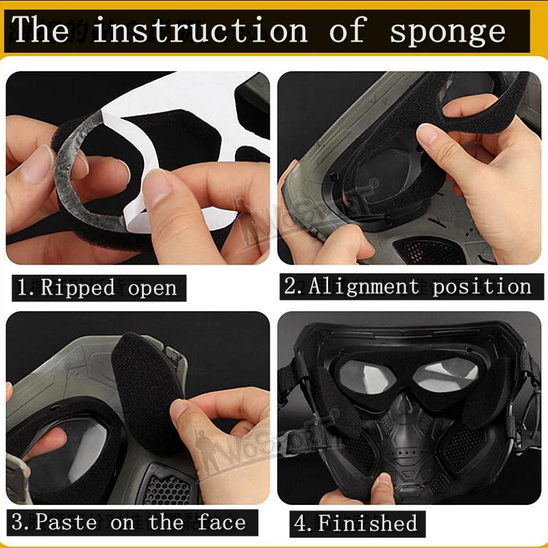 Tactical Paintball Skull Masks Military Full Face Safety Airsoft Paintball Masks Outdoor Breathable Hunting Shooting Skull Mask