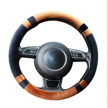 

Steering Wheel Covers Warm Soft Plush Cover Car Interior Accessories For 37-38cm For Toyota Camry Corolla RAV4 Land Cruiser