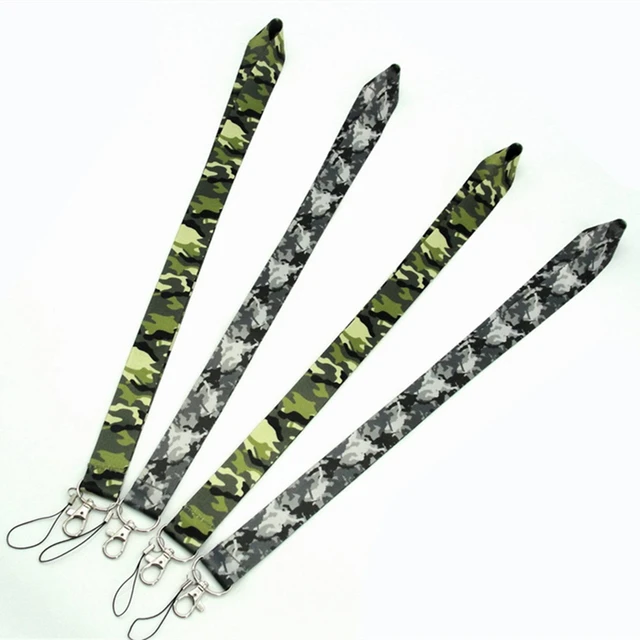 2019 Newest Jungle Desert Camouflage Lanyard for Key Phones Keychains ID  Tag Badge Holder Army Jewelry for Military Fans - AliExpress