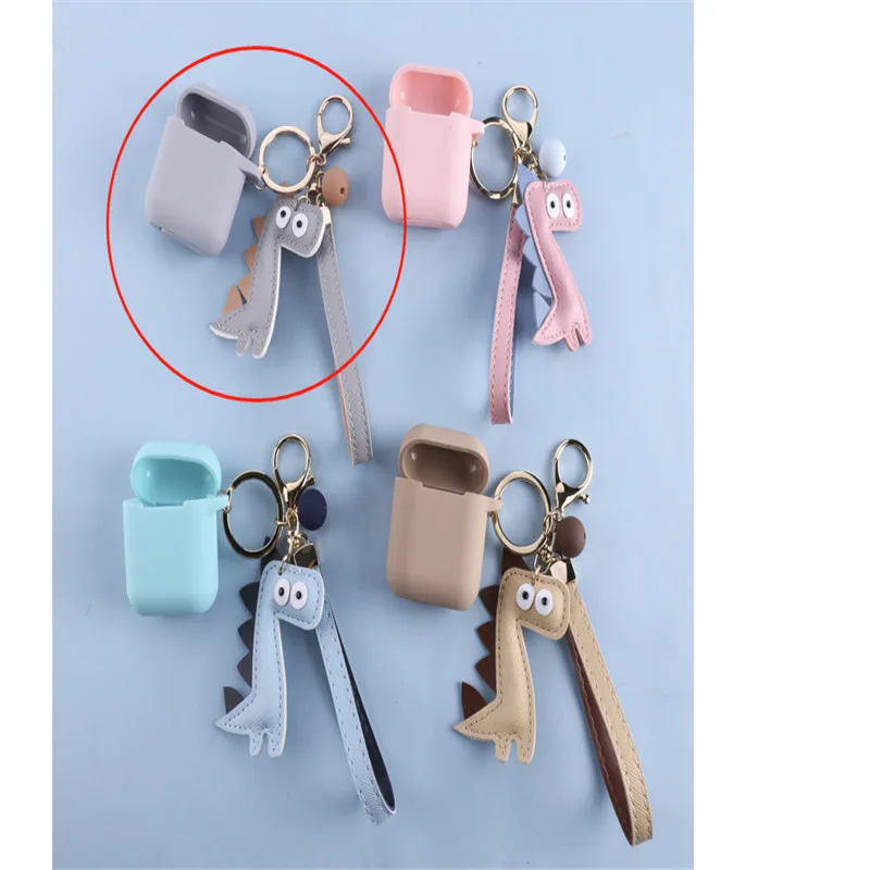 Силиконовый защитный чехол для наушников Apple AirPods Stitch, милые вечерние чехлы с героями мультфильмов - Цвет: Серый