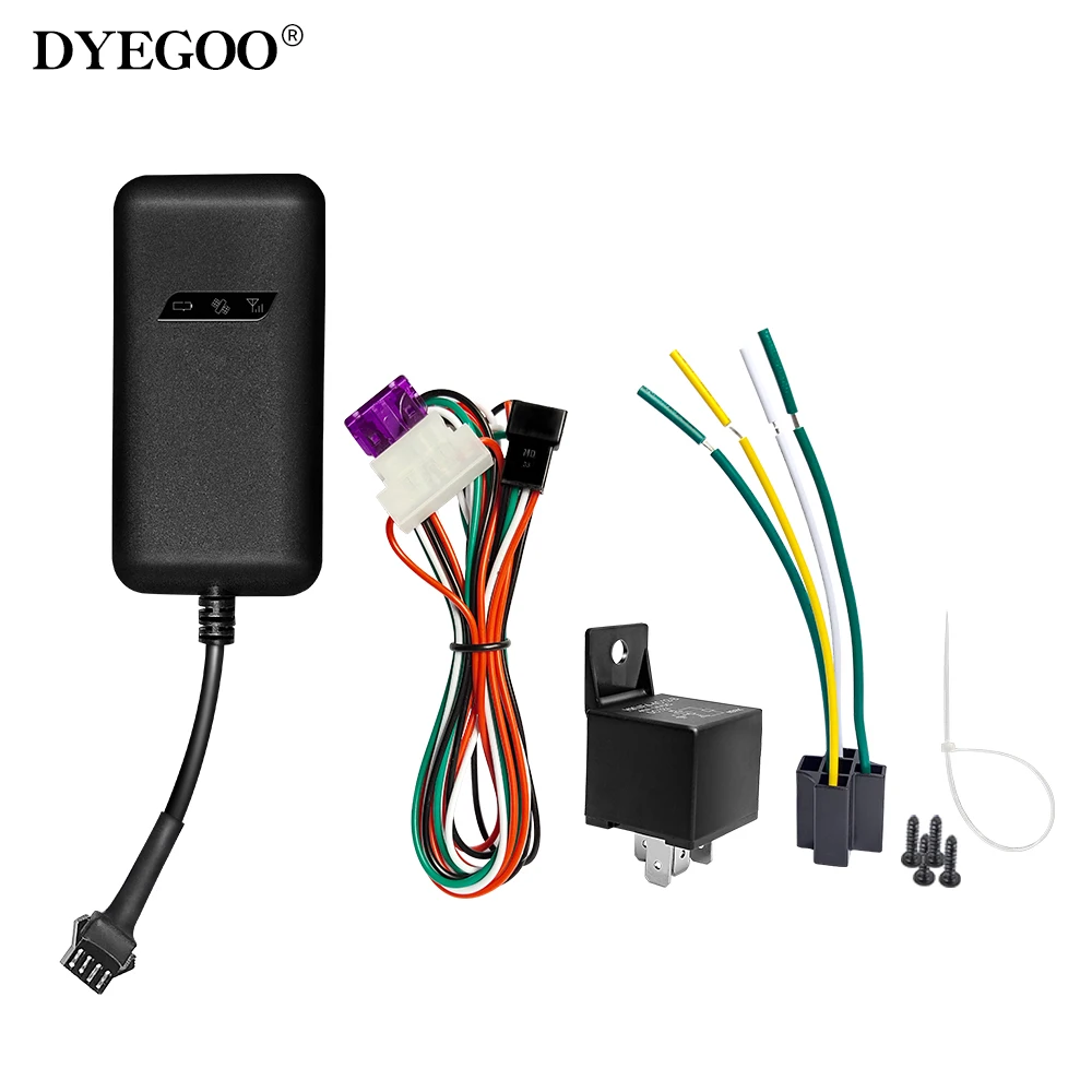 DYEGOO GT02D Vehicle Car Motorcycle GPS Tracker Vibration Ignition GEO Fence Overspeed Alarm Andorid IOS APP