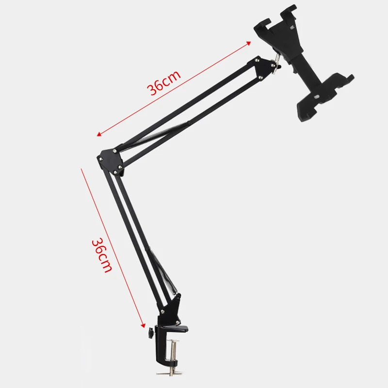 Подставка универсальная для планшета держатель с длинной рукояткой для IPad 2, 3, 4 Air Mini для samsung lenovo Lazy кровать настольное крепление для 6-11 дюймов планшетный ПК