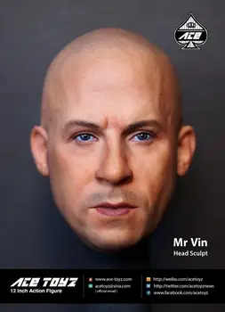 

1/6 Scale Action Figure head carving driver macho head carving in stock