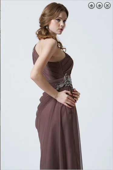 Вечерние платья на заказ на одно плечо vestido de festa renda новые модные длинные шифоновые Формальные платья для подружек невесты