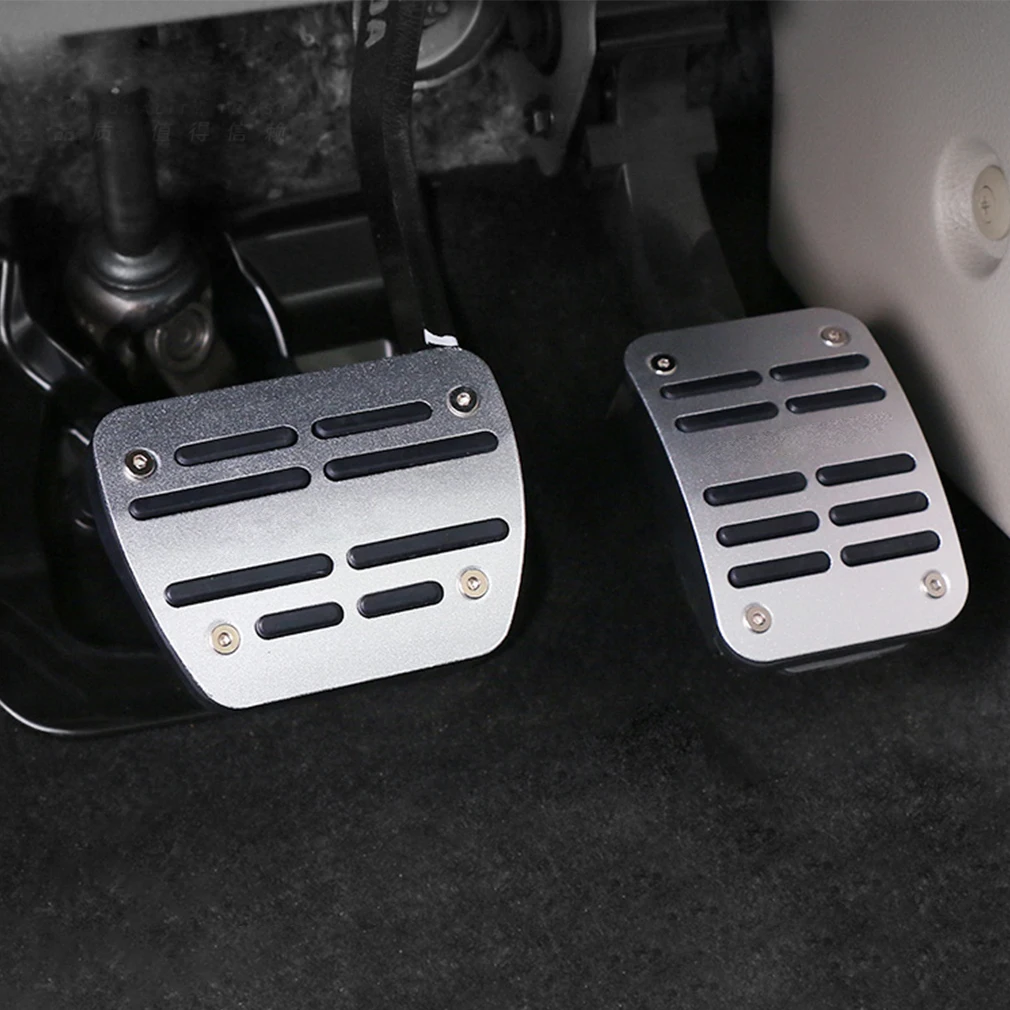 For NISSAN newest TIIDA TEANA SYLPHY AT stainless steel pedal cover set car rest modified kit foot rest non slipstyling gas pad