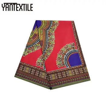 

YANTEXTILE 6 Yards Ankara Fabric African Real Wax Prints Veritable Wax African Ankara Fabrics Tissu Africain Batik Wax For Dress