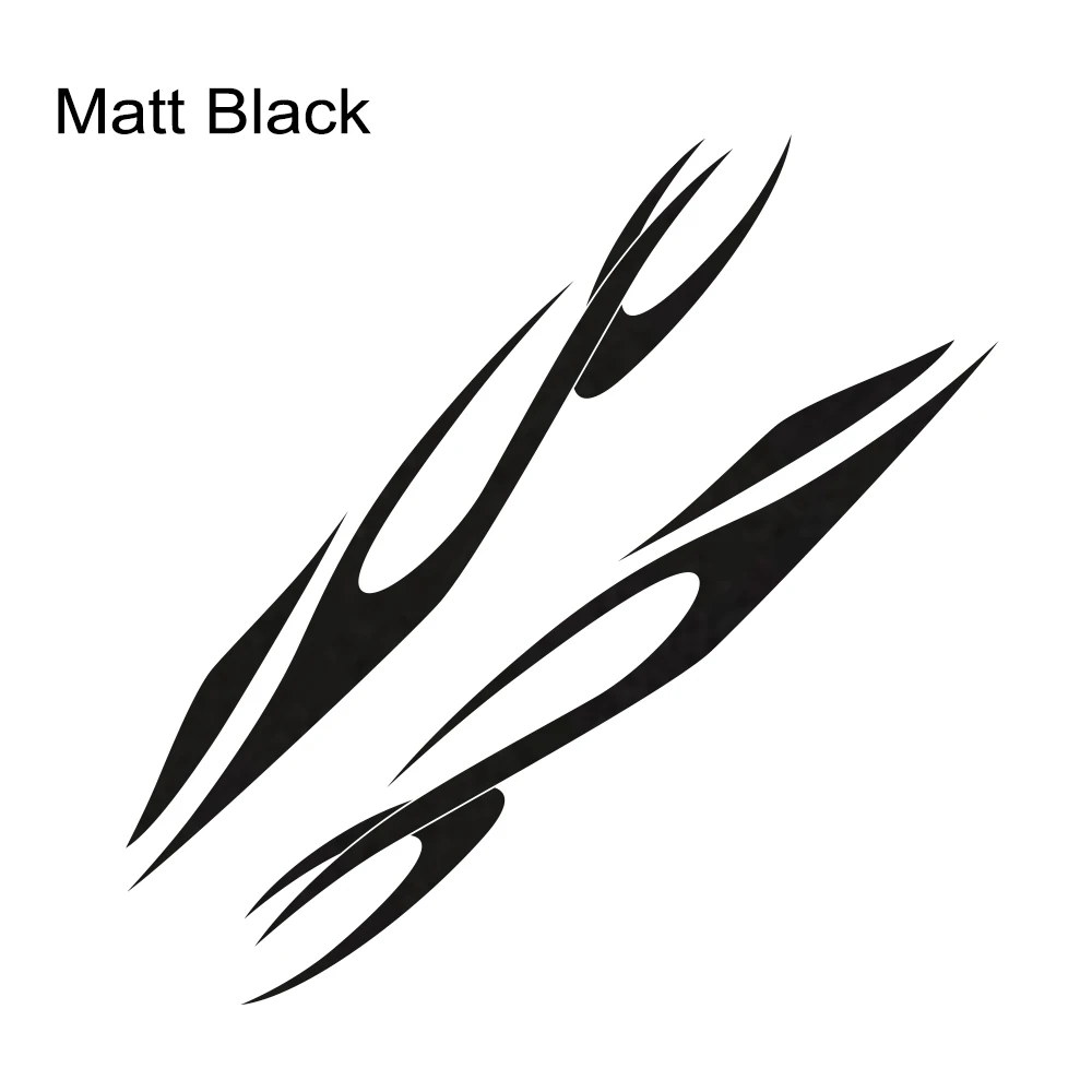 Matt Black 2 шт. дверные боковые виниловые наклейки на машину пленка Авто стильная графика наклейки украшения тела автомобилей Стайлинг автомобиля Принадлежности для тюнинга - Color Name: Matt Black