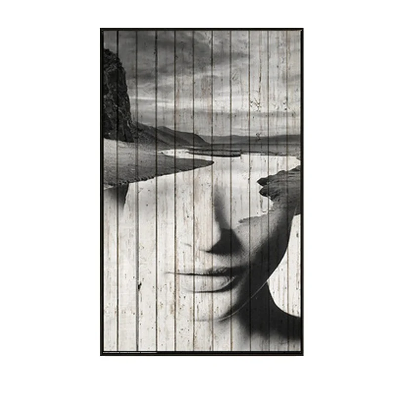 Board art girl-2 Самоотверженное уличное искусство женщины на холсте картины для гостиной стены искусства Современные принты и плакаты декоративные картины - Цвет: Board art girl-2