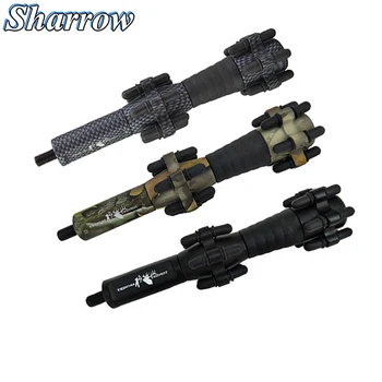 Upgrade Version Archery Bow Stabilizer Detachable Reduce Vibration for Hunting Shooting Recurve/Compound Bow Training Slingshot 1 piece diameter 60cm arcehry straw grass target shooting practice recurve traditional compound bow slingshot training