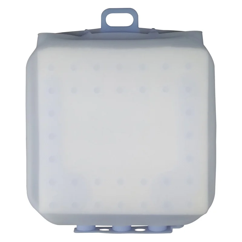 Silicone Travel Laundry Bag Reusable Wash Bag Storage Organizer For Underwear Shirt Baby Clothes Fruit - Цвет: Небесно-голубой