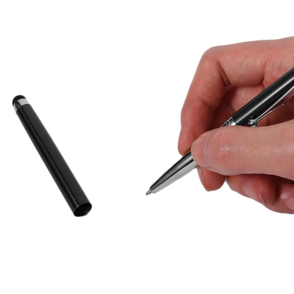 4 в 1 Многофункциональный светодиодный светильник с сенсорным экраном конденсаторная ручка лазерного типа ручная шариковая ручка металлический корпус электронная сенсорная ручка