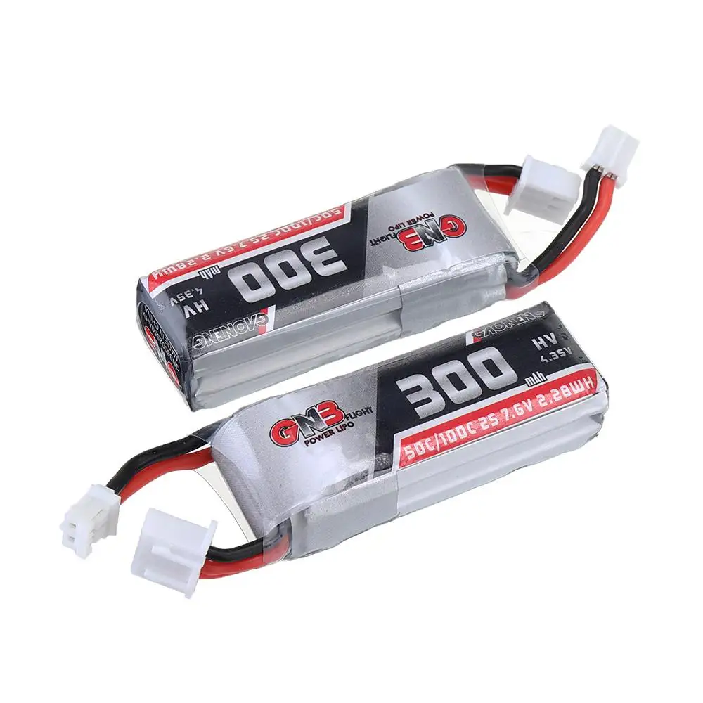 2/4 шт. аккумулятор Gaoneng GNB 7,6 V 300 мА/ч, 50C 2S HV 4,35 V PH2.0 Lipo Батарея для Emax TinyhawkS небольшой гоночный Дрон с видом от первого лица DIY аксессуары Запчасти