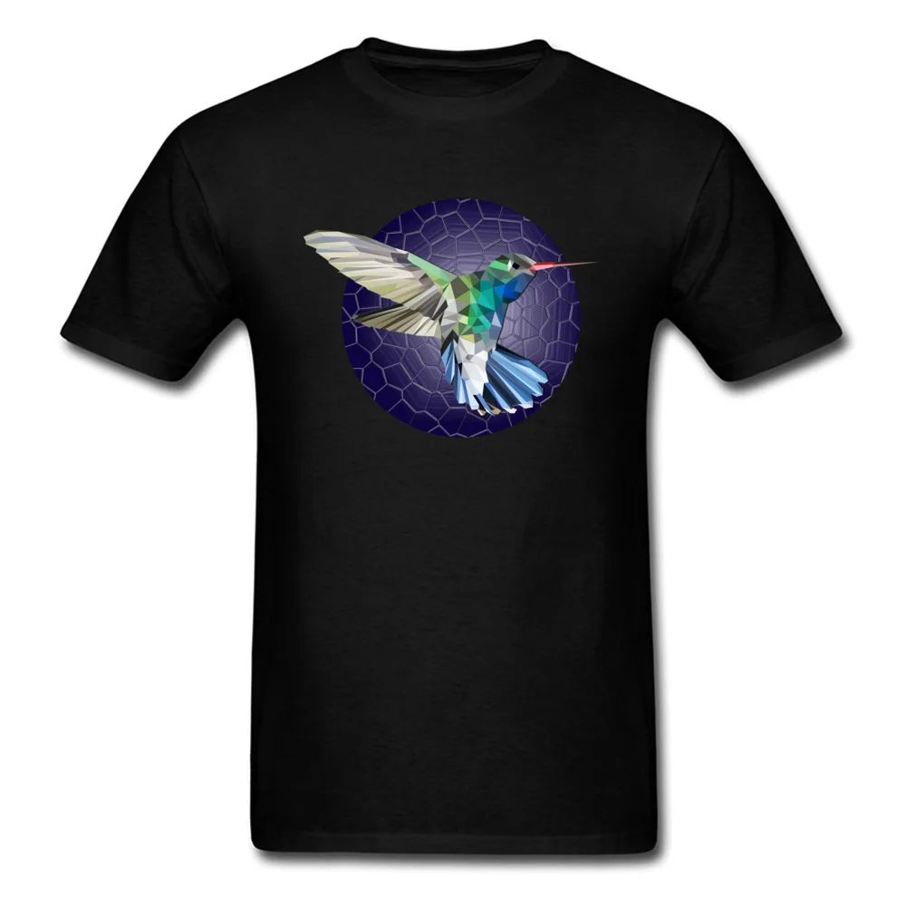 Hummingbirds night T-shirts Short Sleeve Design Funny Men Summer Tops & Tees Design Tops Shirt Round Collar Pure Cotton Hummingbirds night black